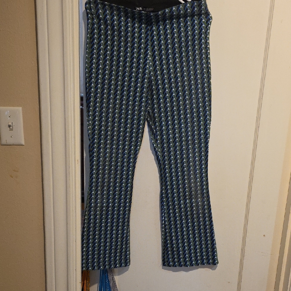 Zara Geometric Pattern Pants - Picture 4 of 4